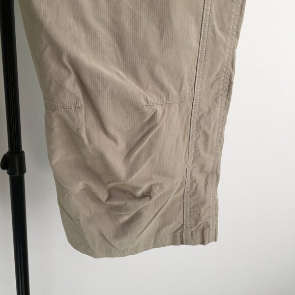 KUHL Beige/Taupe Drawstring Waistband Floral Embroidery Active Bermuda Shorts - Picture 10 of 15